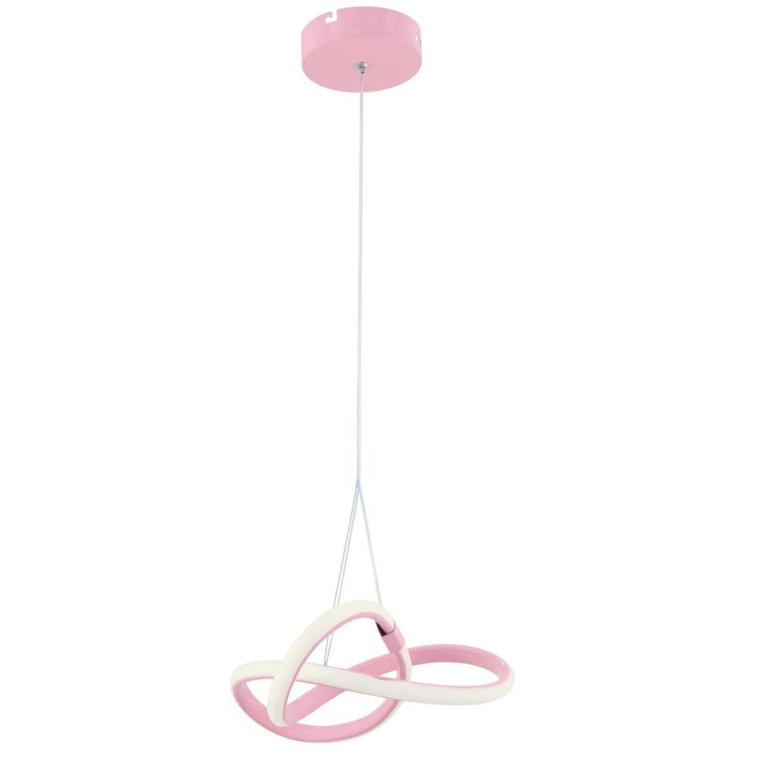 Bonna Modern Tekli Pembe Sarkıt Led Beyaz Işık Power Ledli Salon Mutfak Oda Hol Ledli Avize