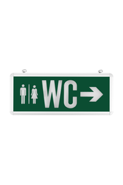 3W LEDli Şarjlı WC Tabelası