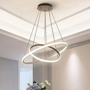 Robin 2'li Gri Beyaz Ledli Modern Avize