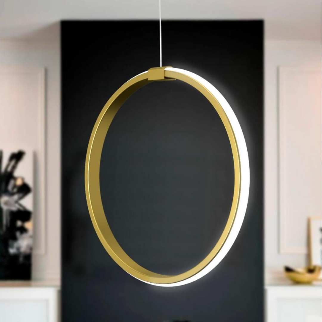 Rings Eskitme Tekli Sarkıt Led Günışığı Ultra Ledli Salon Mutfak Oda Hol Ledli Avize