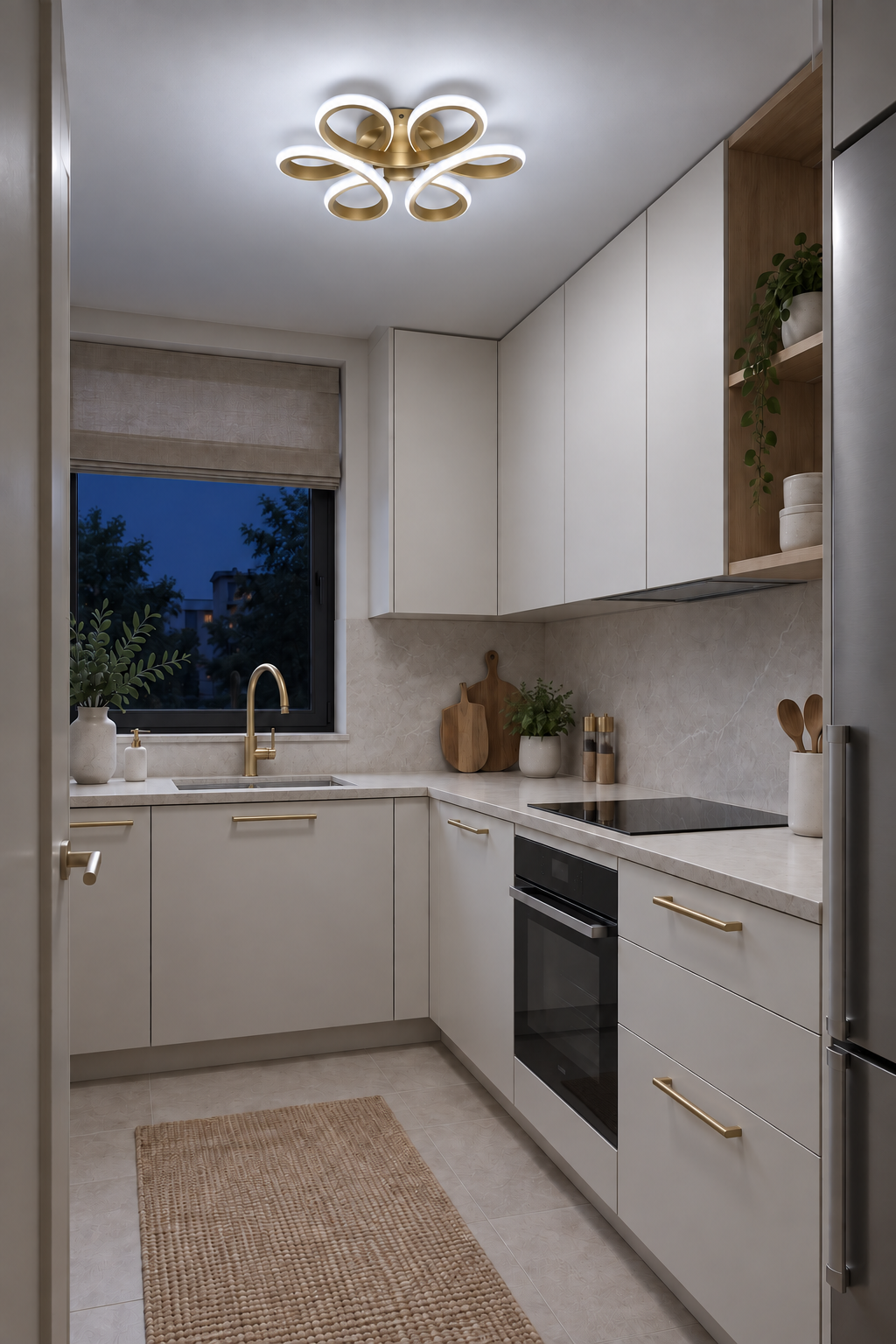 Style Eskitme Plafonyer Ultra Süper Beyaz Ledli Avize