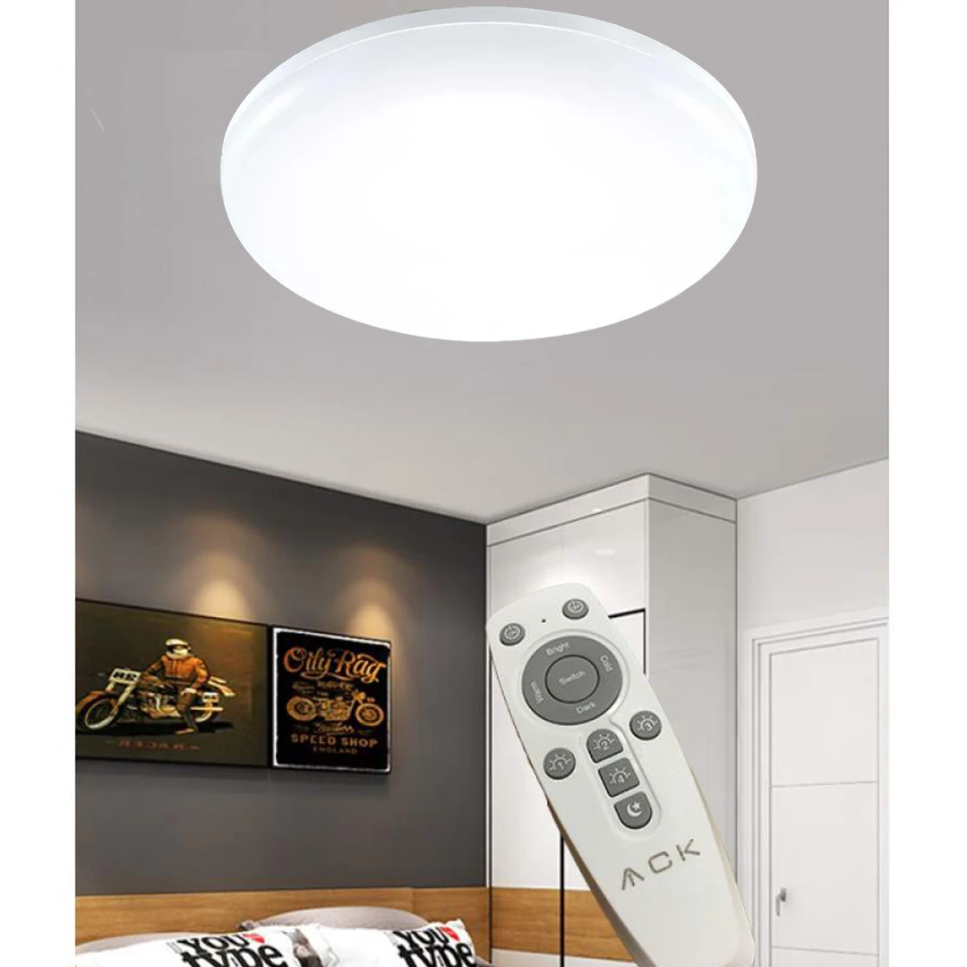 Kumandalı 5 Renk Plafonyer Avize Işık Seviyesi Ayarlanabilir Led Panel Yuvarlak