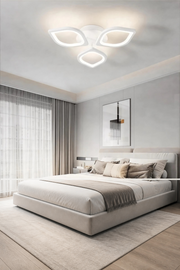 MS53005-3  Modern 3 Renk Ledli Plafonyer Beyaz Lüks 3'Lü Ledli Avize