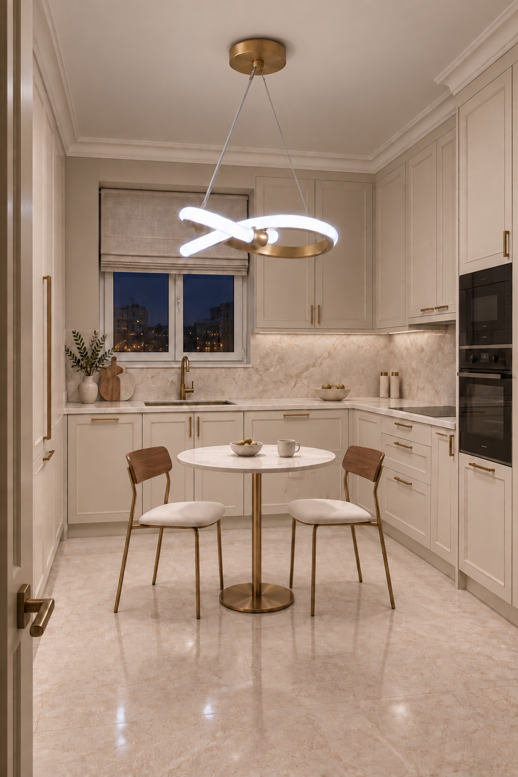 Aura Eskitme Ultra Power Beyaz Ledli Avize Sarkıt Tekli Avize