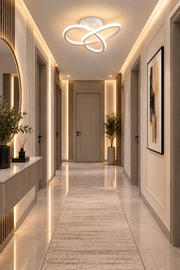 Elagans Beyaz Modern Ultra Power Beyaz Ledli Plafonyer Tekli Ledli Avize