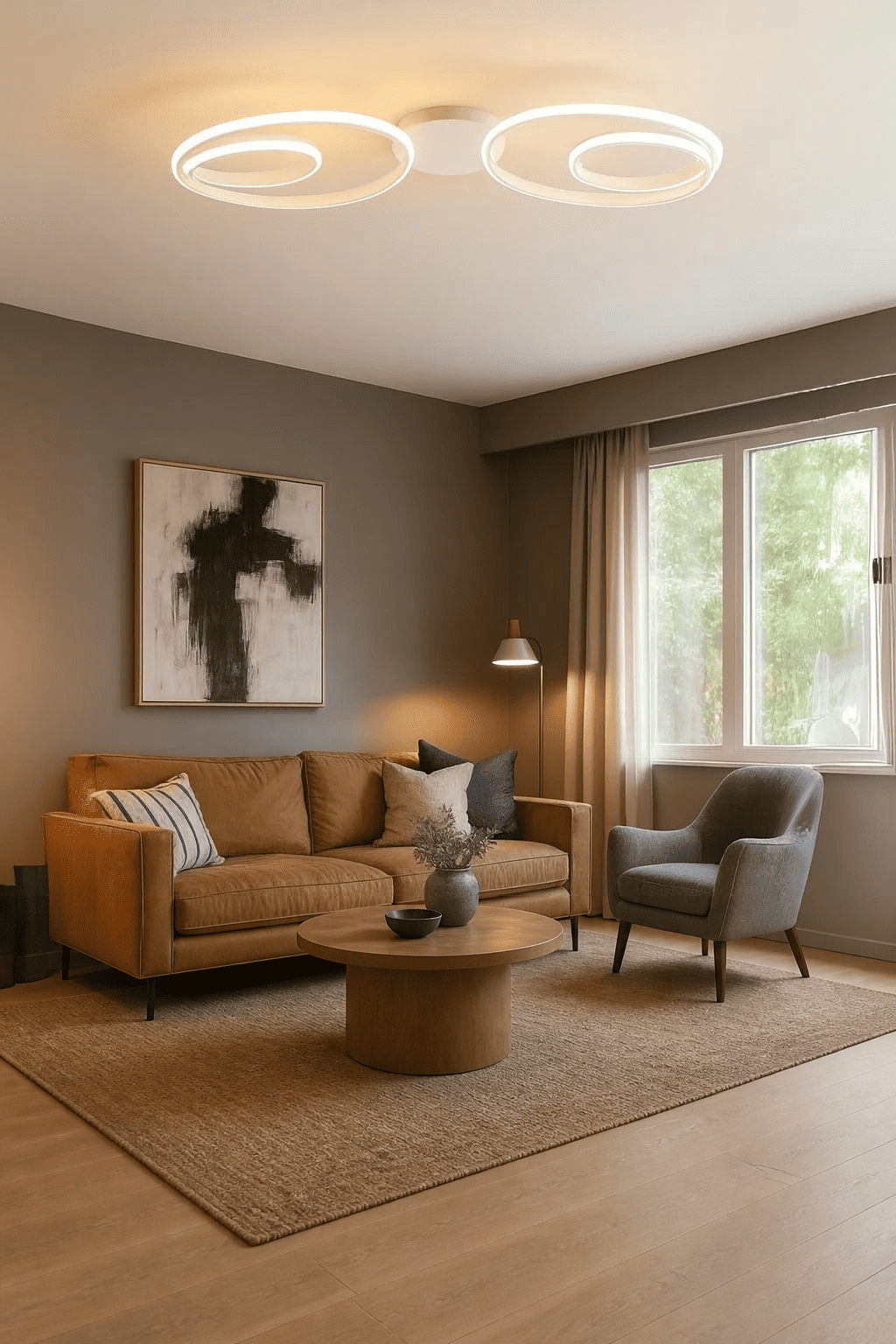 Lucca Modern Beyaz 2'Li Plafonyer Ultra Power Beyaz Ledli Avize
