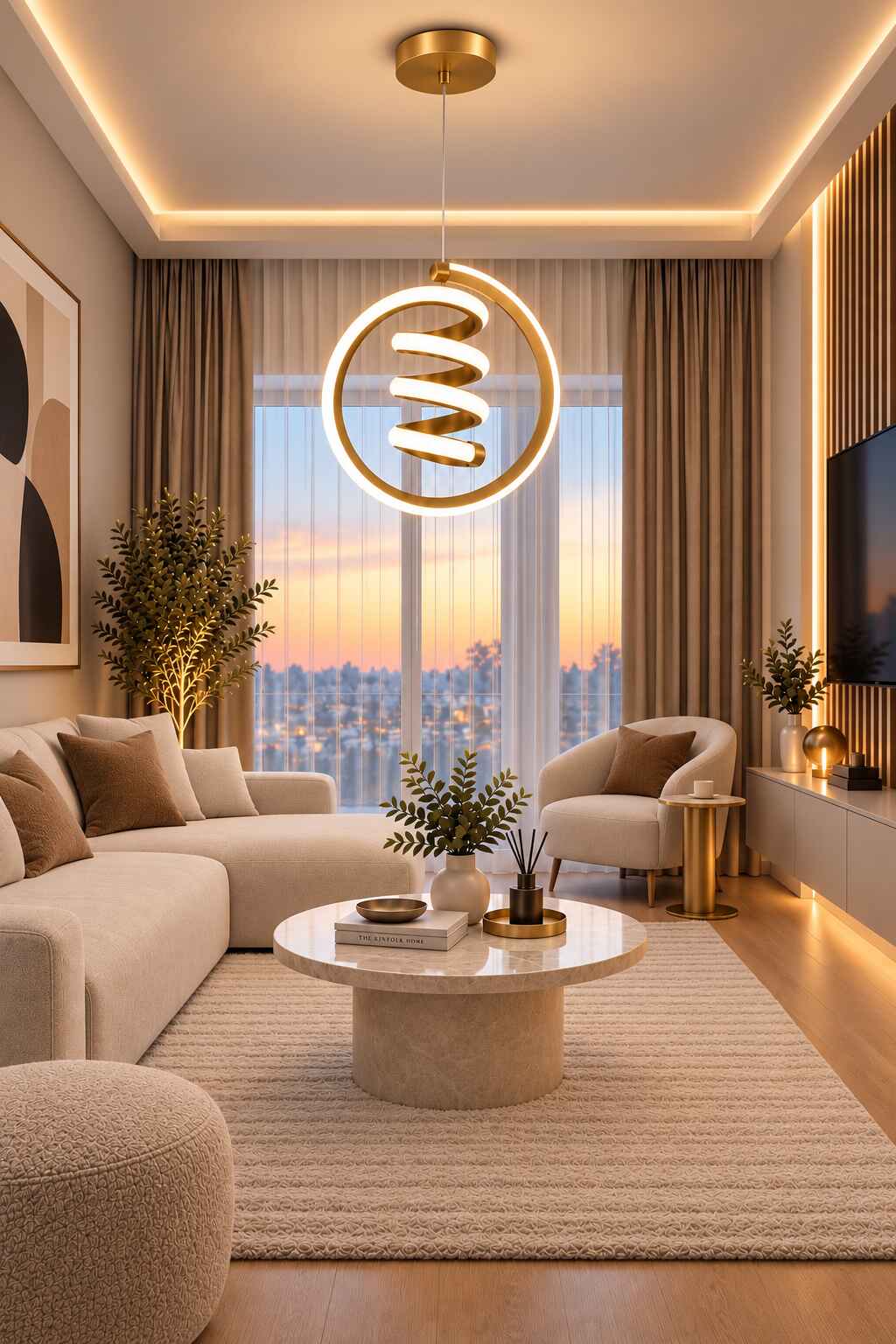 Venita Eskitme Tekli Sarkıt Led Günışığı Ultra Ledli Salon Mutfak Oda Hol Ledli Avize