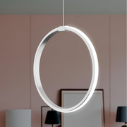 Rings Gri Tekli Sarkıt Led Günışığı Ultra Ledli Salon Mutfak Oda Hol Ledli Avize