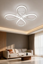 Salda Modern Beyaz Plafonyer Ultra Power Beyaz Ledli Avize - Çap 40 cm
