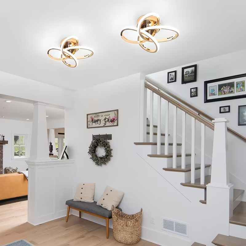 Dönence Eskitme Modern Ultra Power Beyaz Ledli Plafonyer Tekli Ledli Avize