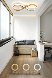 Belda Modern 3 Renk Ledli Mimari Tasarım Plafonyer Ledli Avize Led Avize