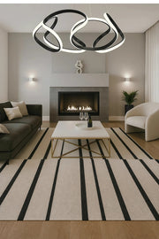 Artemis Siyah Power Beyaz Ledli Sarkık Ledli Avize Modern Led Avize