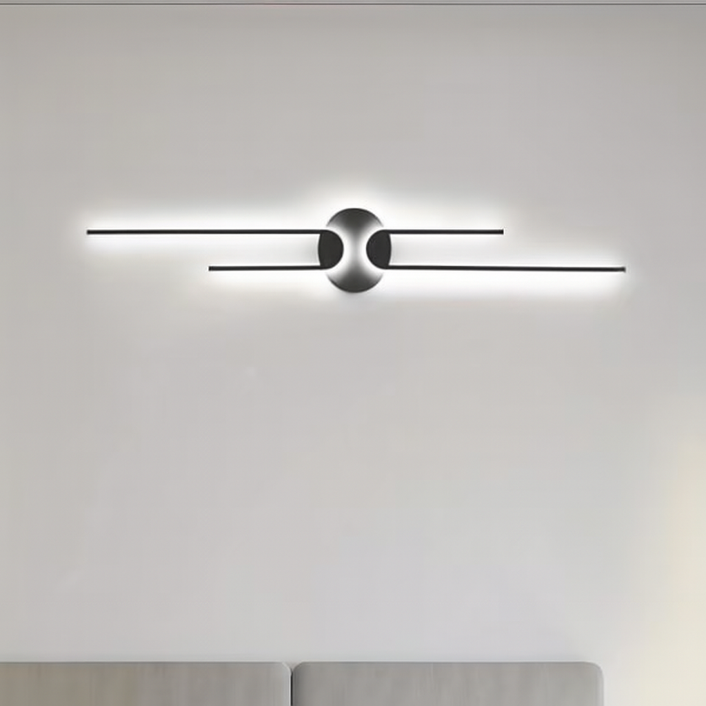 Mossa Modern Siyah Dekoratif Günışığı Ledli Aplik