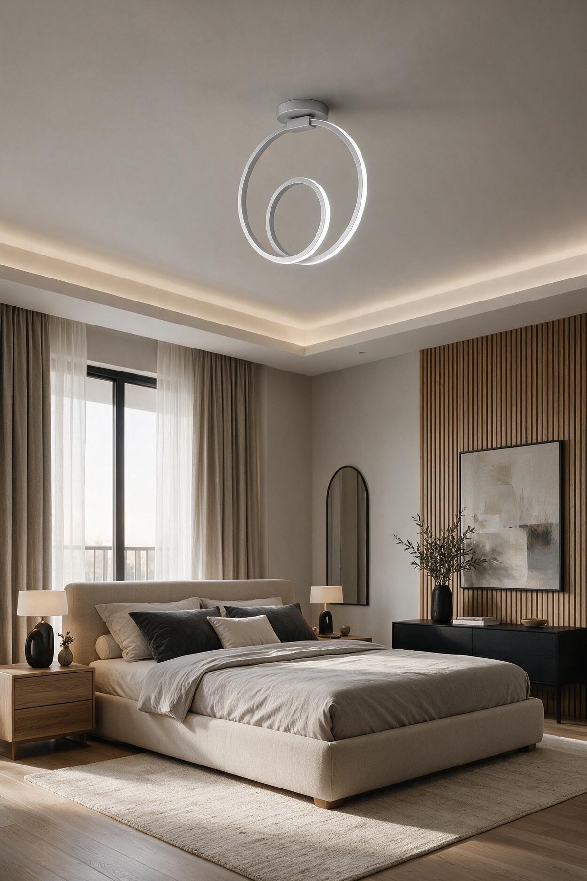 Orjin Gri Tekli Plafonyer Led Günışığı Ultra Ledli Salon Mutfak Oda Hol Ledli Avize