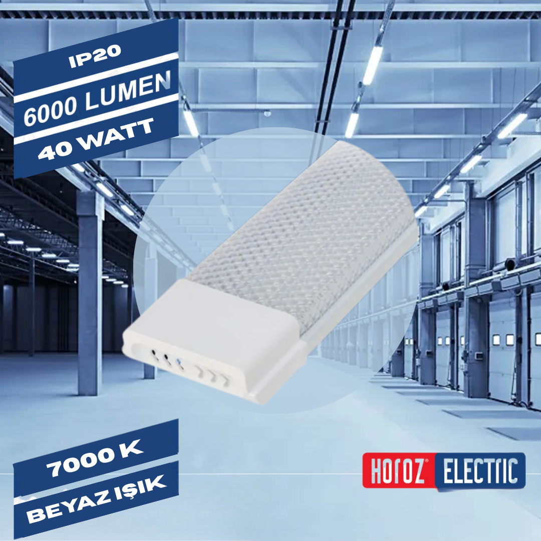 Gama 120 CM Led Bant Armatür 40W 7000K Beyaz Işık