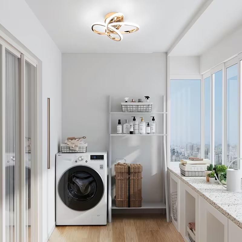 Dönence Eskitme Modern Ultra Power Beyaz Ledli Plafonyer Tekli Ledli Avize