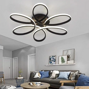 Linda Siyah Plafonyer 60 cm Ultra Power Beyaz Ledli Avize