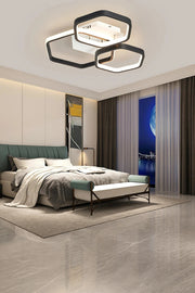 Alize Mimari Tasarım 3'Lü 3 Renk Ledli Plafonyer Modern Ledli Avize Led Avize