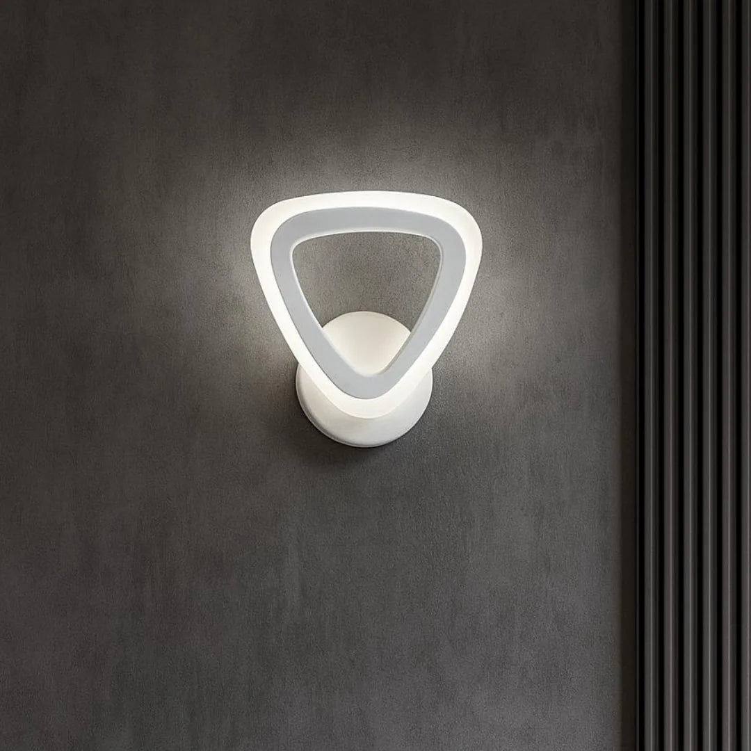 MS39006-1 Beyaz Mimari 3 Renk Ledli Modern Aplik-Takım 2 Adet