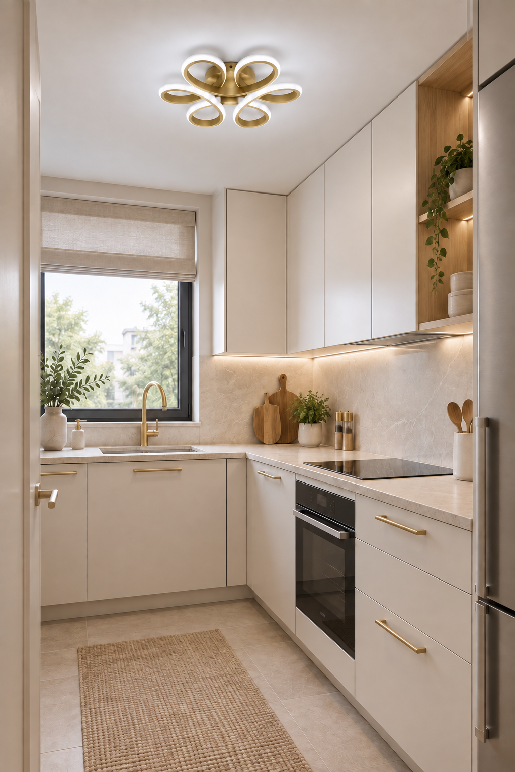 Style Eskitme Plafonyer Ultra Süper Beyaz Ledli Avize