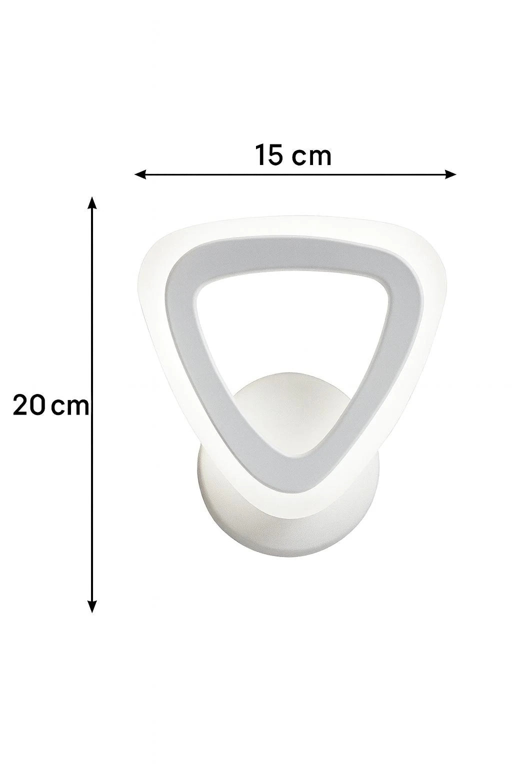 MS39006-1 Beyaz Mimari 3 Renk Ledli Modern Aplik-Takım 2 Adet
