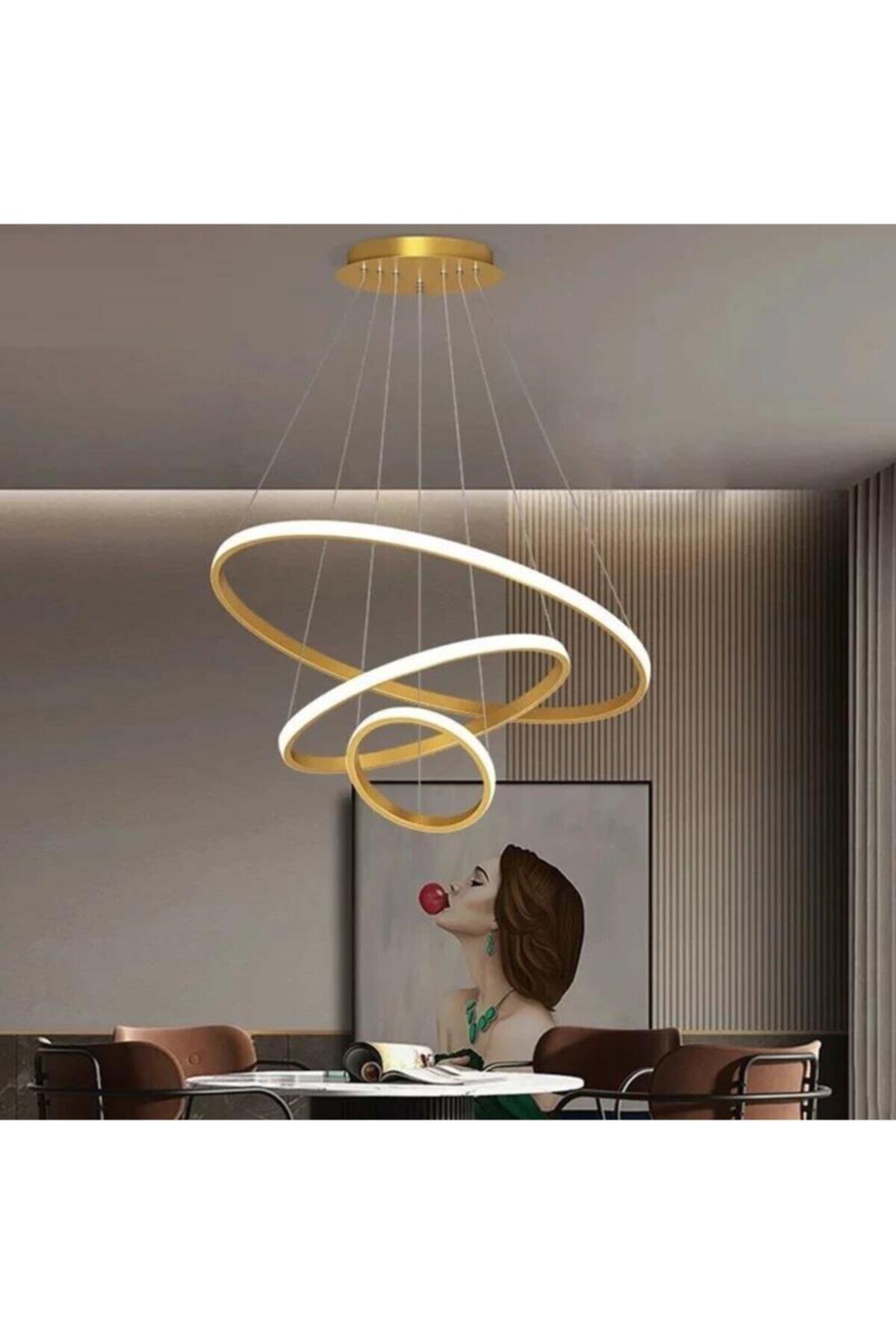 Robin 3'lü Eskitme Günışığı Ledli Modern Avize