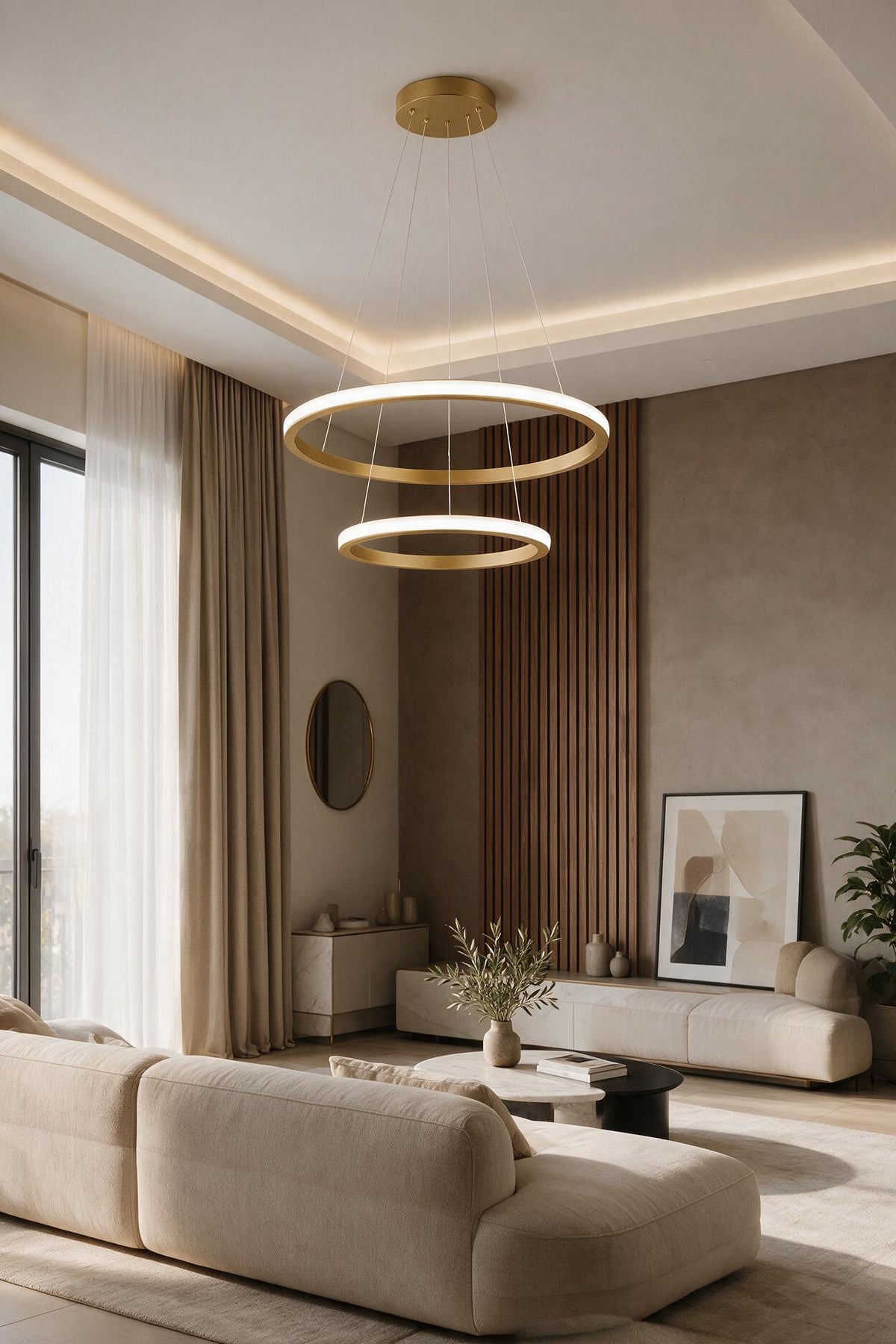 Robin 2'li Eskitme Beyaz Ledli Modern Avize