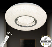 Lara Krom Uzaktan Kumandalı 3 Renk 50 cm Led Avize