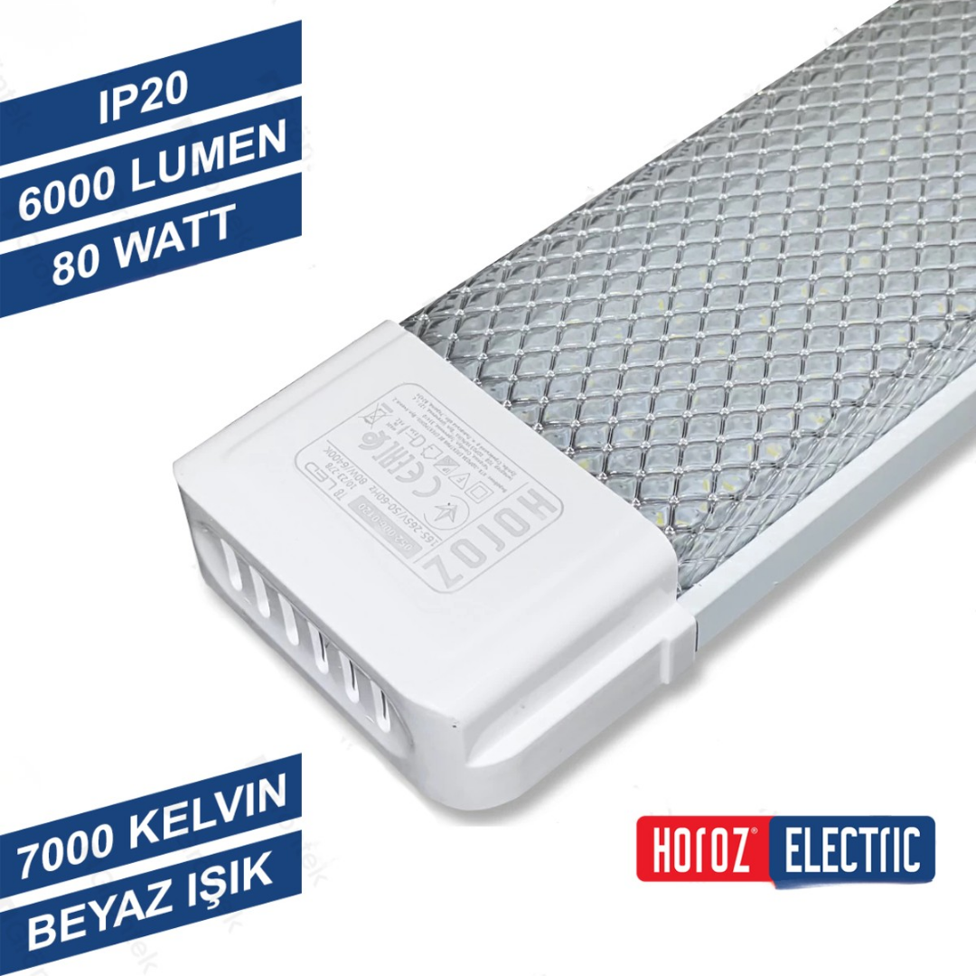 Gama 120 CM Led Bant Armatür 80W 7000K Beyaz Işık