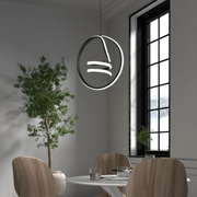 Venita Siyah Tekli Sarkıt Led Günışığı Ultra Ledli Salon Mutfak Oda Hol Ledli Avize