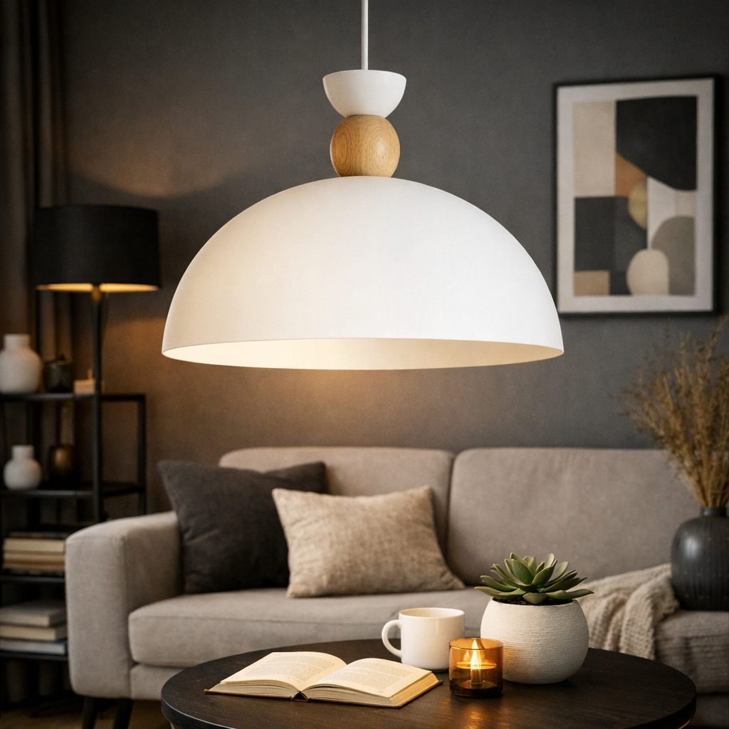 Dafni Beyaz Tekli Sarkıt Avize