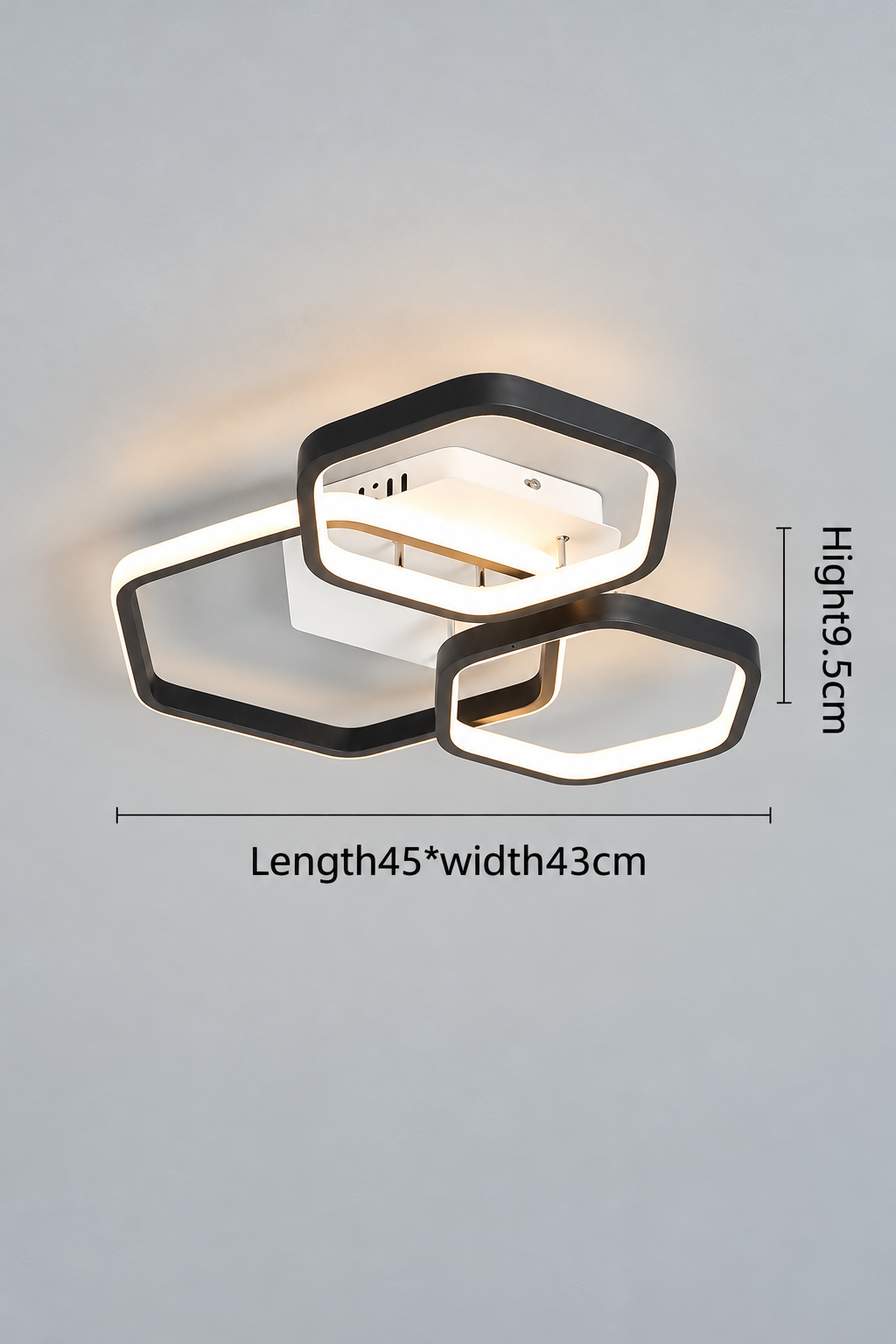 Alize Mimari Tasarım 3'Lü 3 Renk Ledli Plafonyer Modern Ledli Avize Led Avize