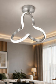 Clover Gri Tekli Plafonyer Led Günışığı Ultra Ledli Salon Mutfak Oda Hol Ledli Avize