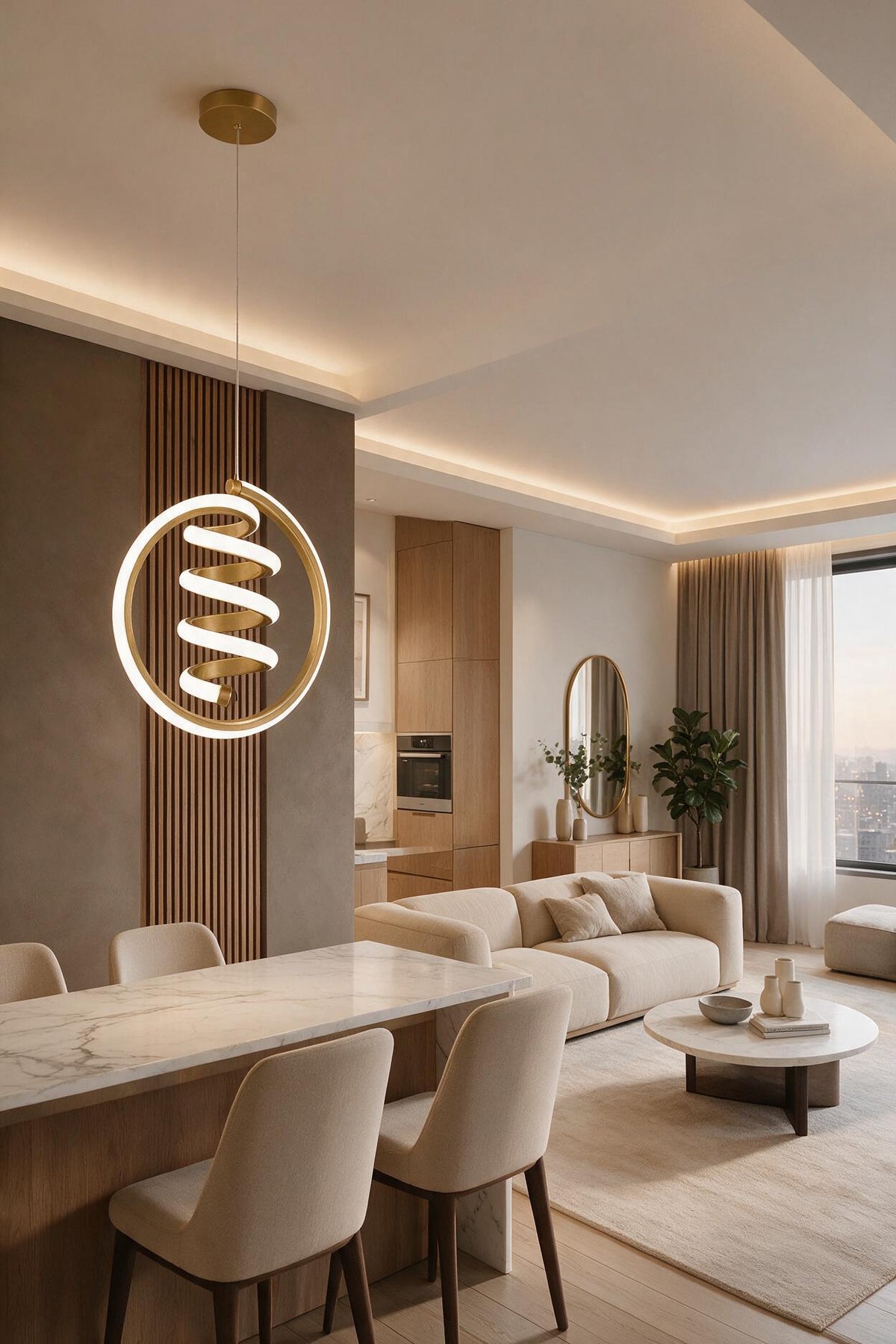 Venita Eskitme Tekli Sarkıt Led Beyaz Işık Ultra Ledli Salon Mutfak Oda Hol Ledli Avize
