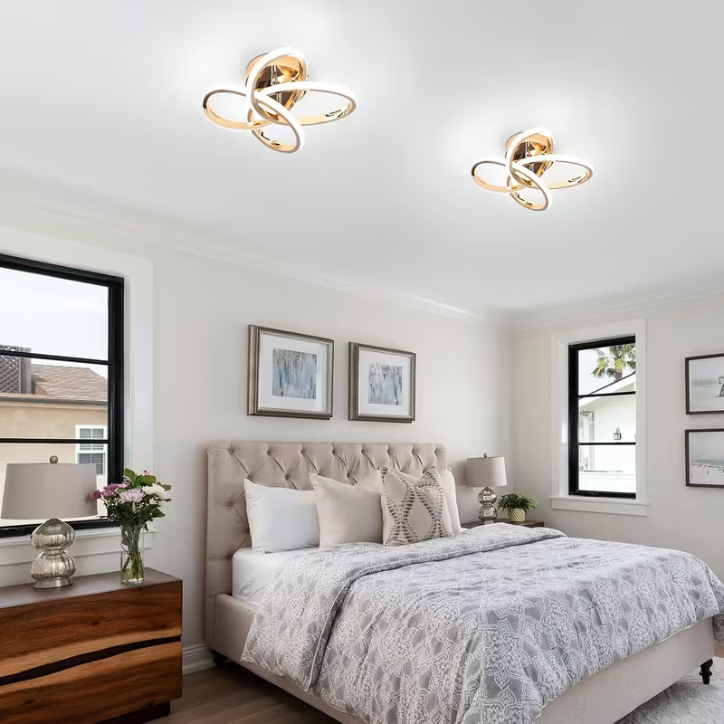 Dönence Eskitme Modern Ultra Power Beyaz Ledli Plafonyer Tekli Ledli Avize