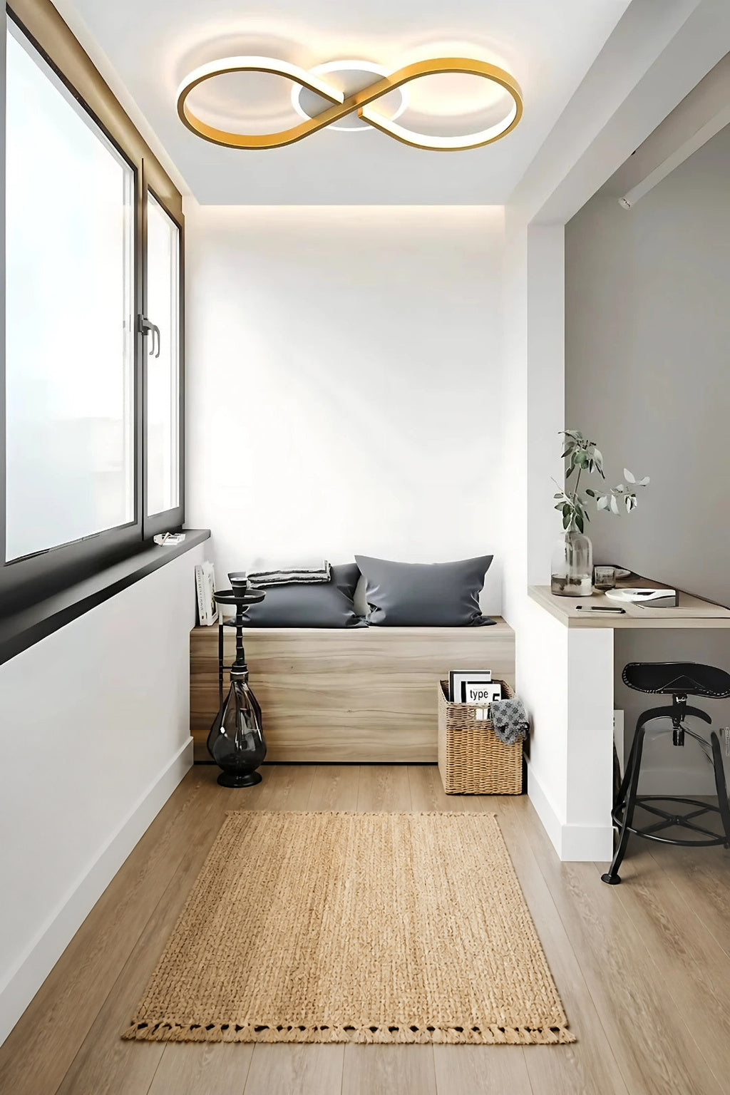 Belda Modern 3 Renk Ledli Mimari Tasarım Plafonyer Ledli Avize Led Avize