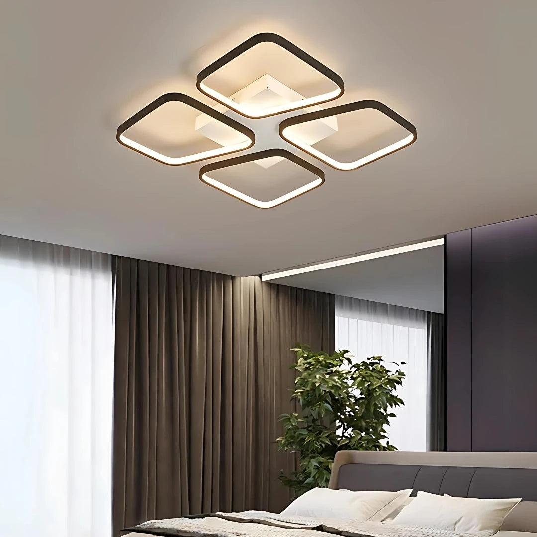 Aleda Modern 3 Renk Ledli Mimari Tasarım Plafonyer Ledli Avize Led Avize