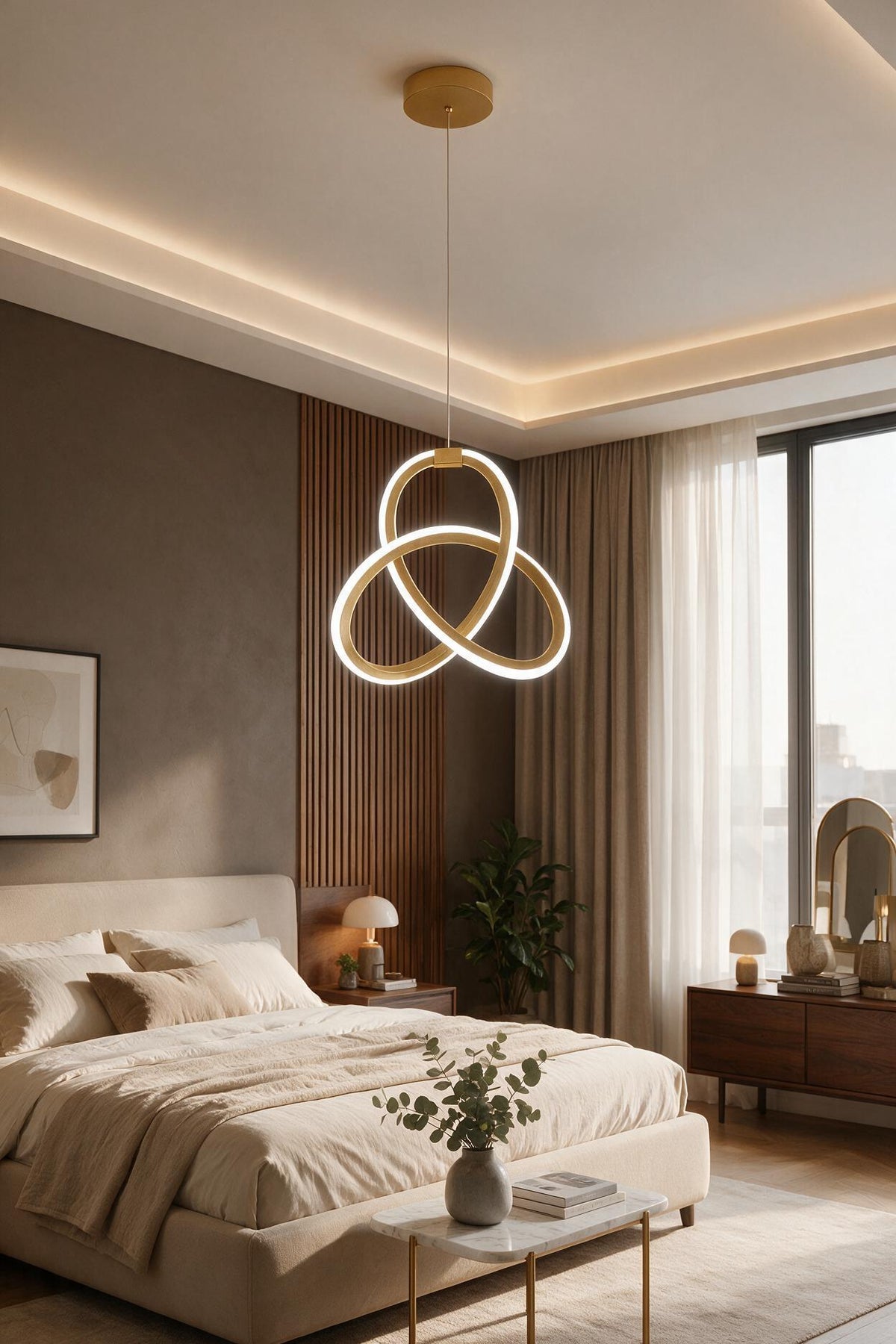 Asya Eskitme Modern Ultra Beyaz Ledli Sarkıt Ledli Avize
