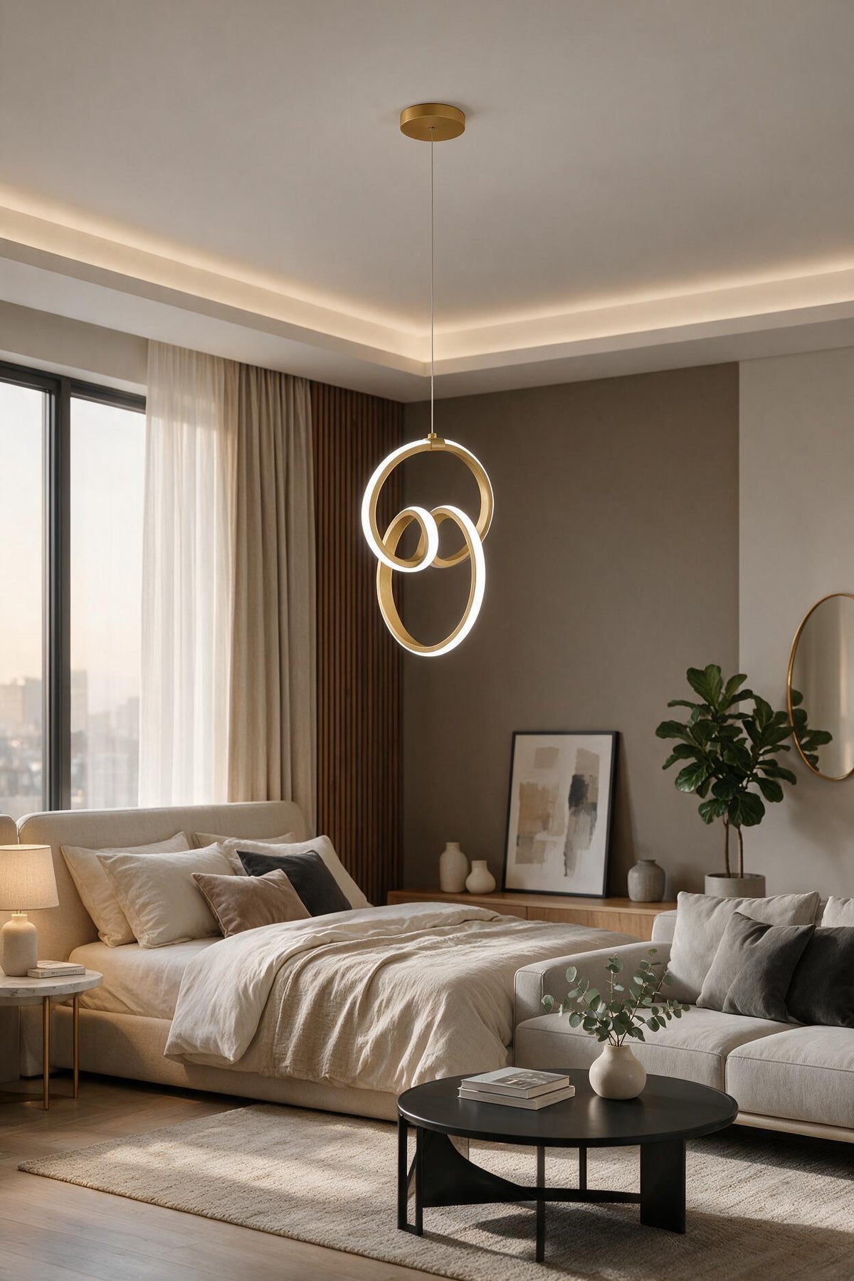 Emily Eskitme Tekli Sarkıt Led Beyaz Işık Ultra Ledli Salon Mutfak Oda Hol Ledli Avize
