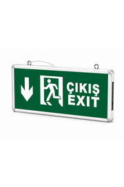 3W LEDli Şarjlı Exit Aşağı İniş Tabelası
