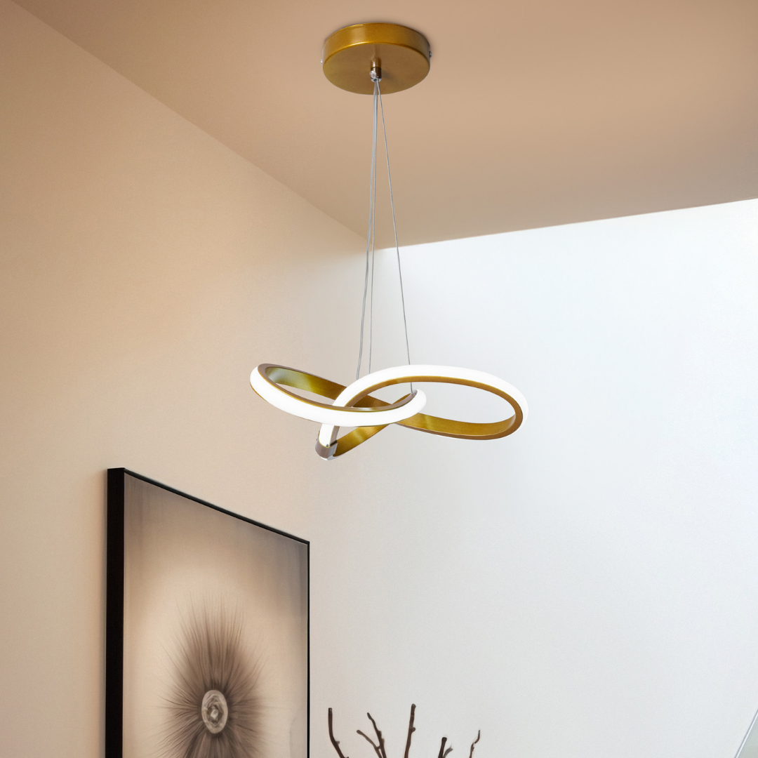 Bonna Modern Tekli Eskitme Sarkıt Led Beyaz Işık Power Ledli Salon Mutfak Oda Hol Ledli Avize