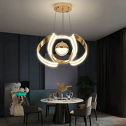 Legna Gold 3 Renk Ledli Modern Özel Tasarım Sarkıt Led Avize