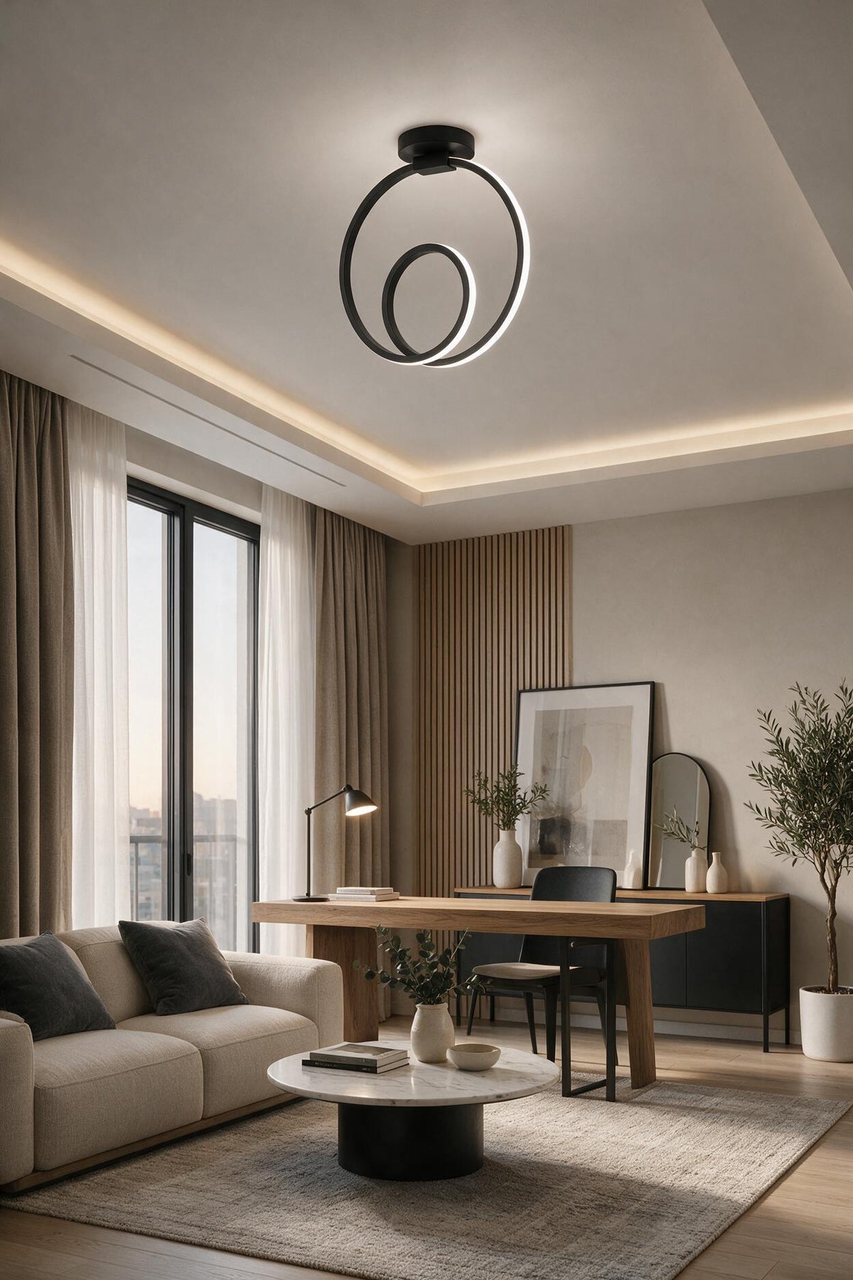 Orjin Siyah Tekli Plafonyer Led Günışığı Ultra Ledli Salon Mutfak Oda Hol Ledli Avize