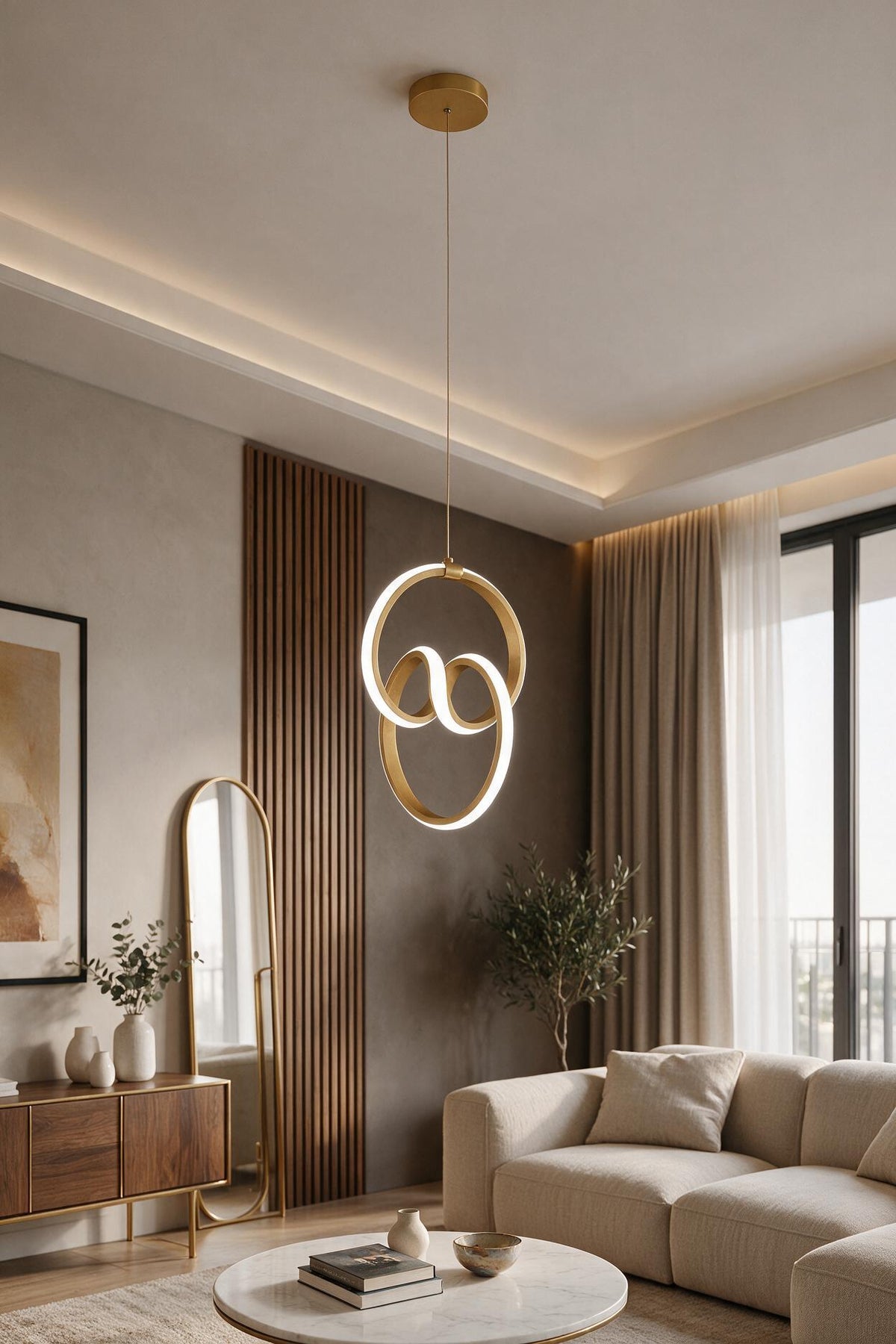 Emily Eskitme Modern Sarkıt Ultra Süper Beyaz Ledli Avize