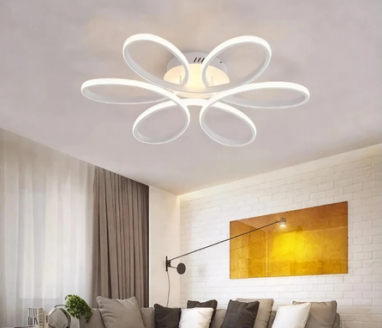 Alya Beyaz 3 Renk 60 cm Plafonyer Led Avize