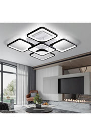 Toya 4+1 Siyah Plafonyer Lüks Modern 5'Lİ Günışığı Ledli Avize MS72005-4+1