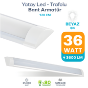 Tetra 120 cm 36W Smd Led Bant Armatür 6400K Beyaz Işık