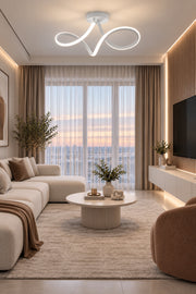 Casabella Modern Beyaz Plafonyer Ultra Power Beyaz Ledli Avize