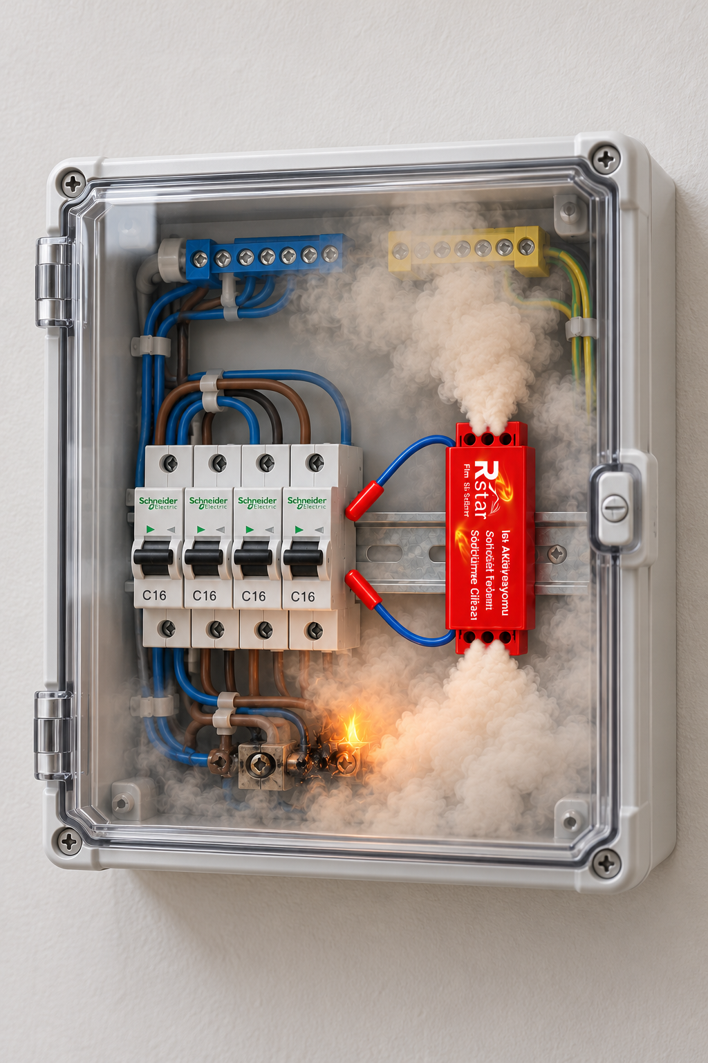 Elektrik Panosu Aerosol Otomatik Yangın Söndürme Cihazı