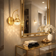 SNM3030 Gold 3 Renk Ledli Lüks Modern Sarkık Tekli Ledli Aplik